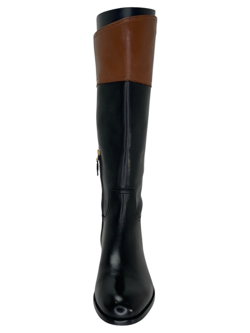 Lauren Ralph Lauren Justine Black Leather Knee High Womens Boots Size 9M - Picture 6 of 12